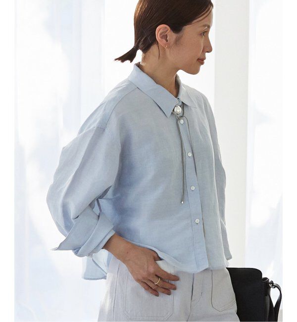 IENA「ラミーリヨセルショートシャツ」|シャツ・ブラウス|