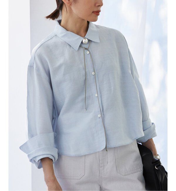 IENA「ラミーリヨセルショートシャツ」|シャツ・ブラウス|