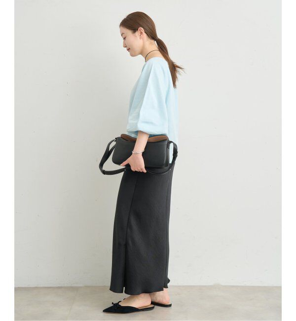 IENA「《追加11》ダブルサテンスカート」|スカート|