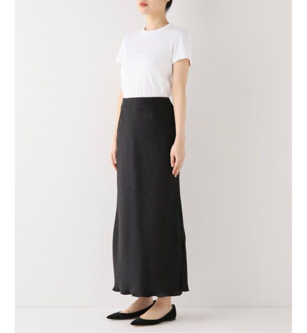 IENA「《追加11》ダブルサテンスカート」|スカート|