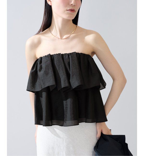 VERMEIL par iena「ベアトップギャザーブラウス」|シャツ・ブラウス|