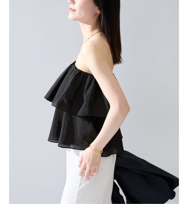 VERMEIL par iena「ベアトップギャザーブラウス」|シャツ・ブラウス|