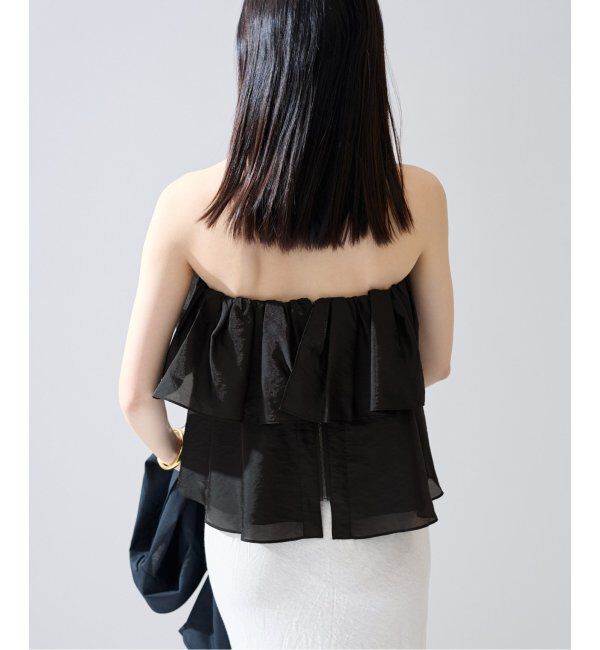 VERMEIL par iena「ベアトップギャザーブラウス」|シャツ・ブラウス|