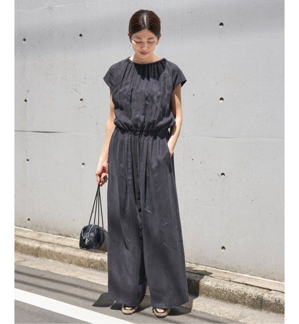 IENA「《追加》キュプラギャザーネックオールインワン」|オールインワン|