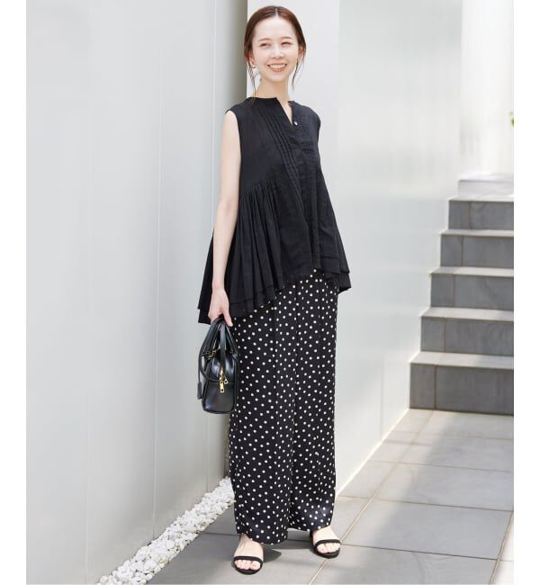 SLOBE IENA「《WEB限定/追加》プリントサテンイージーパンツ」|その他|