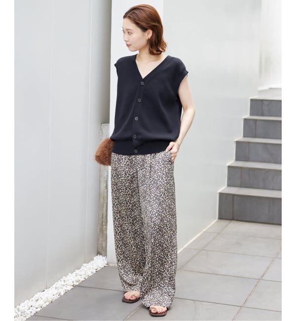 SLOBE IENA「《WEB限定/追加》プリントサテンイージーパンツ」|その他|