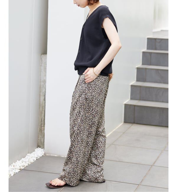 SLOBE IENA「《WEB限定/追加》プリントサテンイージーパンツ」|その他|