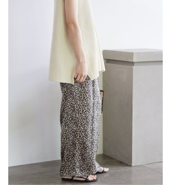 SLOBE IENA「《WEB限定/追加》プリントサテンイージーパンツ」|その他|