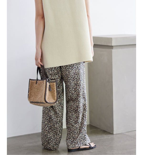 SLOBE IENA「《WEB限定/追加》プリントサテンイージーパンツ」|その他|