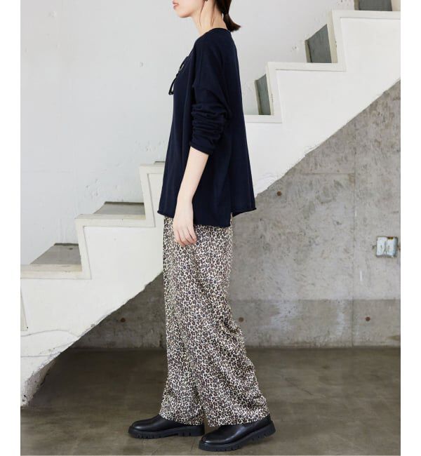 SLOBE IENA「《WEB限定/追加》プリントサテンイージーパンツ」|その他|