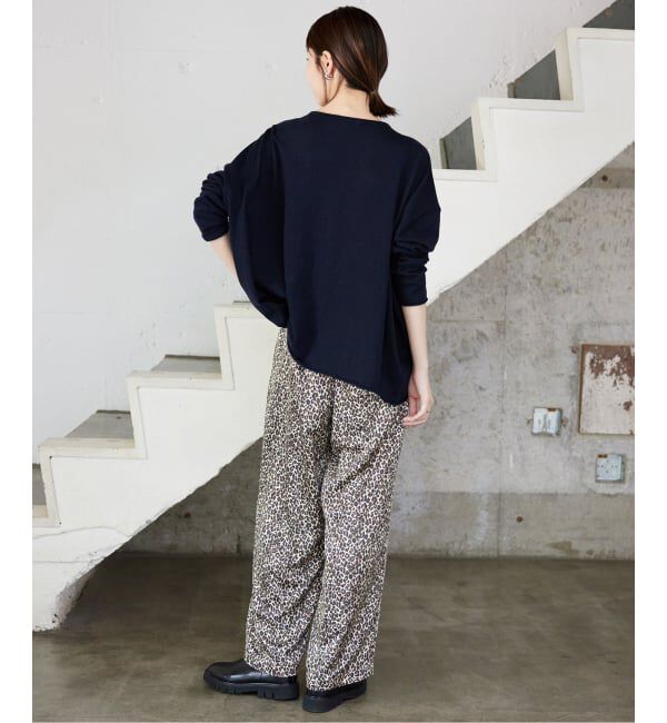 SLOBE IENA「《WEB限定/追加》プリントサテンイージーパンツ」|その他|