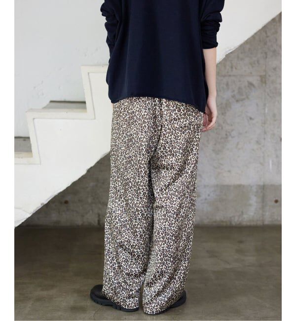 SLOBE IENA「《WEB限定/追加》プリントサテンイージーパンツ」|その他|