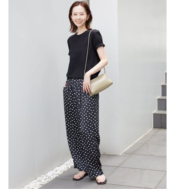 SLOBE IENA「《WEB限定/追加》プリントサテンイージーパンツ」|その他|