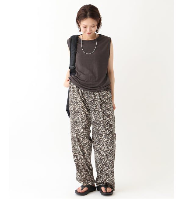 SLOBE IENA「《WEB限定/追加》プリントサテンイージーパンツ」|その他|