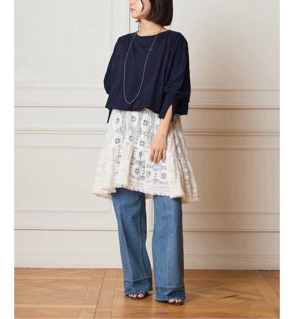 IENA LA BOUCLE「IENA LA BOUCLE バブルヘムカットソー」|Tシャツ・カットソー|