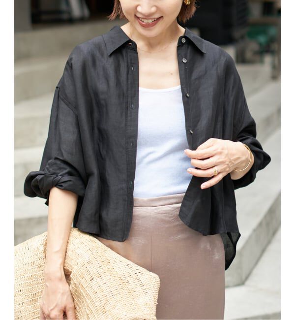 IENA「《追加2》ラミーリヨセルショートシャツ」|シャツ・ブラウス|