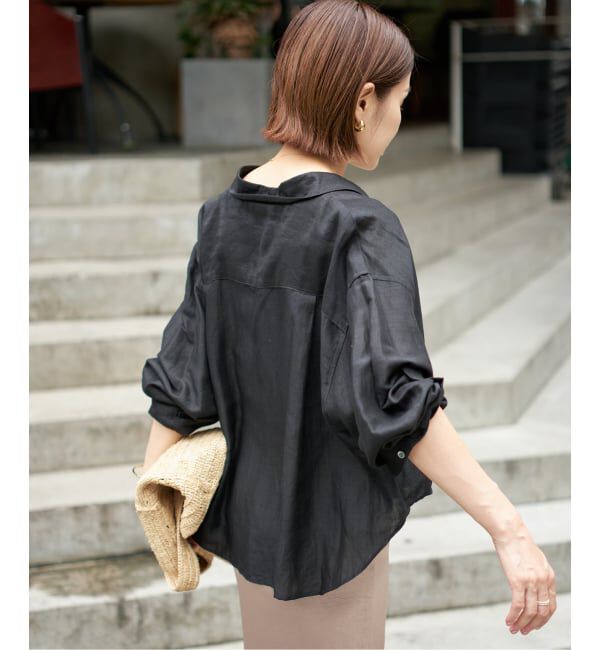 IENA「《追加2》ラミーリヨセルショートシャツ」|シャツ・ブラウス|