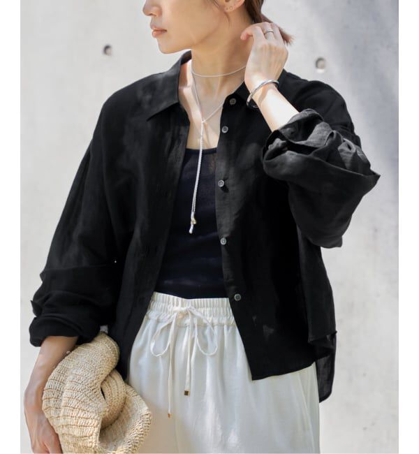 IENA「《追加2》ラミーリヨセルショートシャツ」|シャツ・ブラウス|