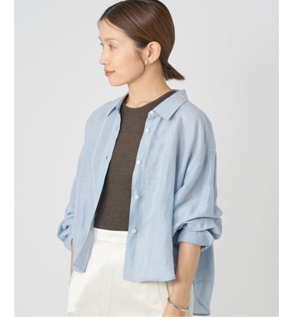 IENA「《追加2》ラミーリヨセルショートシャツ」|シャツ・ブラウス|