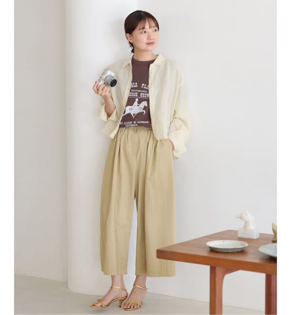 IENA「《追加2》ラミーリヨセルショートシャツ」|シャツ・ブラウス|