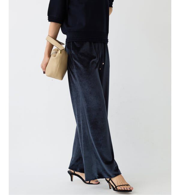 IENA「ベロアイージーパンツ」|その他|