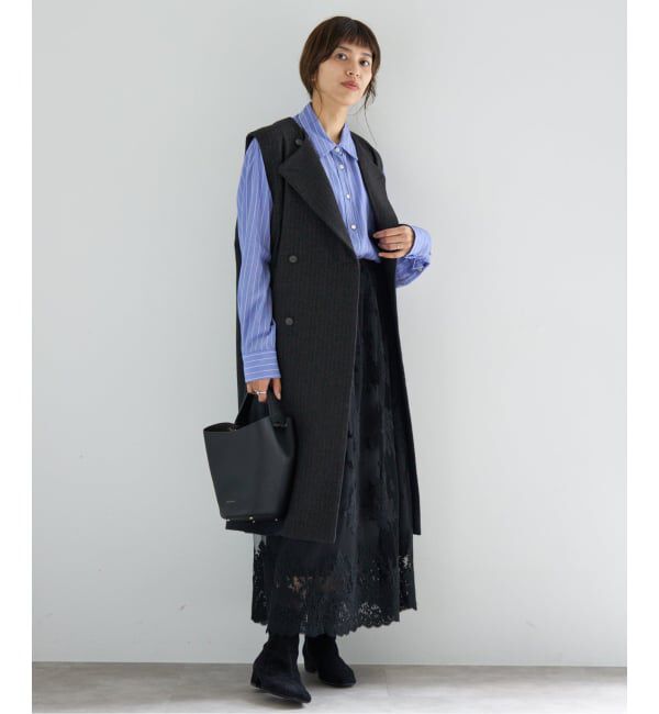 IENA「ヘザーウールロングジレ」|その他|