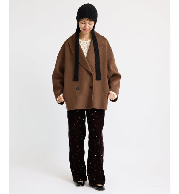 IENA「《追加》Super160 ショールカラーハーフコート」|その他|