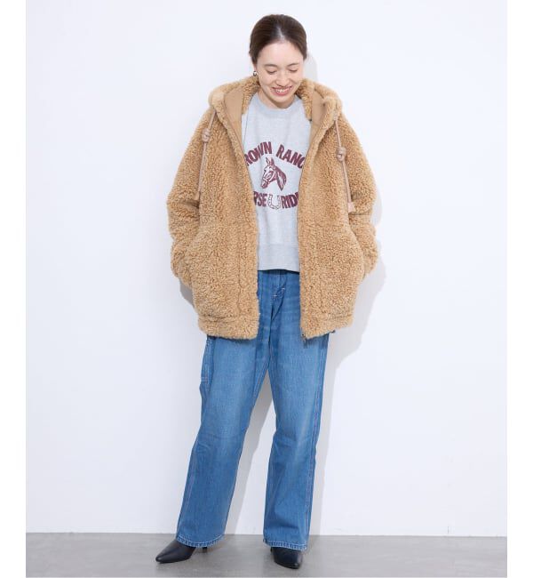 SLOBE IENA「VEGAN CODE/ ヴィ―ガンコード SLOBE別注 ボアフードブルゾン BJ20242」|その他|