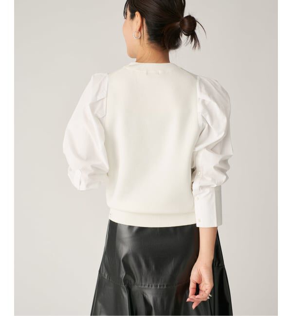 VERMEIL par iena「Combi Sleeve Knit」|ニット・セーター|