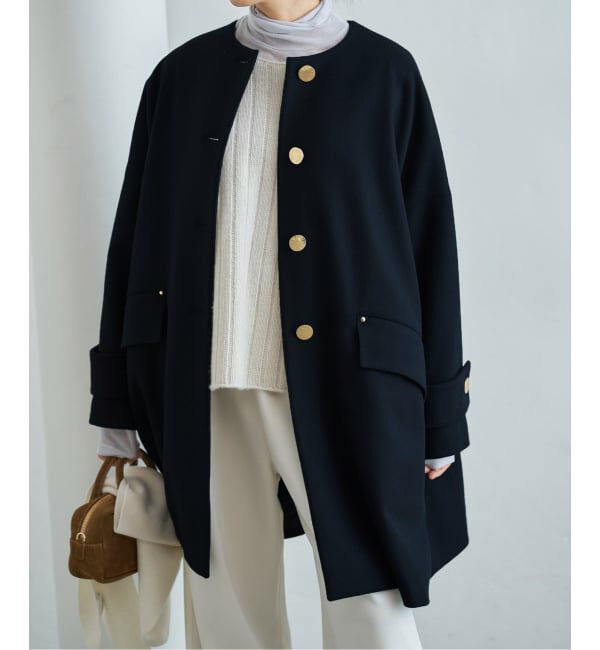 IENA「MACKINTOSH/マッキントッシュ 別注 HUMBIE NC MB EX コート L252MO1160F2K」|ノーカラーコート|