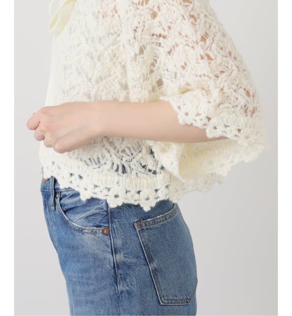 SLOBE IENA「tyn.TGOR/トゴール スラブレースボレロ TG5A-J0205」|カーディガン|