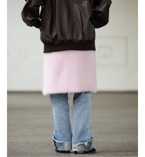IENA LA BOUCLE「IENA LA BOUCLE ファーニットスカート」|スカート|