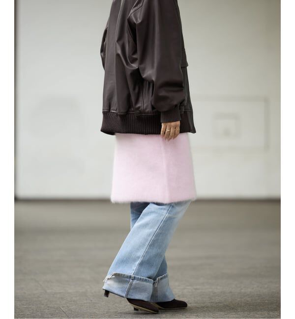 IENA LA BOUCLE「IENA LA BOUCLE ファーニットスカート」|スカート|