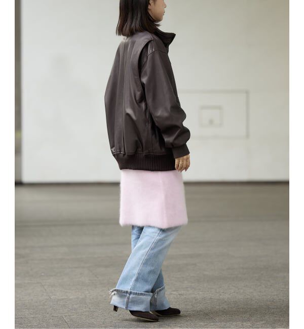 IENA LA BOUCLE「IENA LA BOUCLE ファーニットスカート」|スカート|