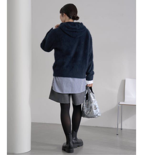 IENA「FLUFFYフーディー」|ニット・セーター|