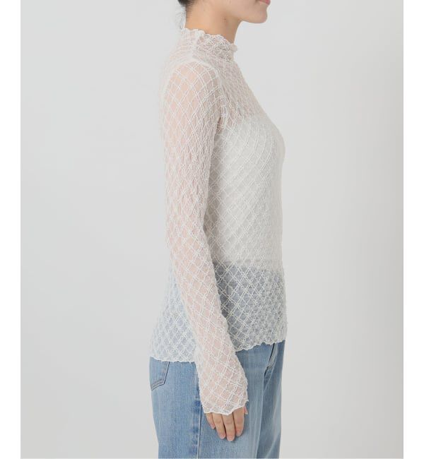 IENA LA BOUCLE「IENA LA BOUCLE ダイヤチュールカットソー」|Tシャツ・カットソー|