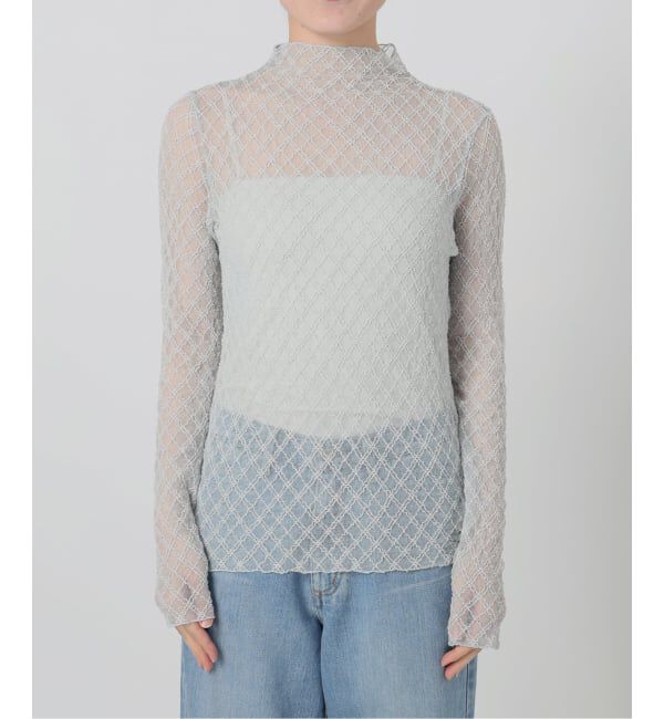 IENA LA BOUCLE「IENA LA BOUCLE ダイヤチュールカットソー」|Tシャツ・カットソー|