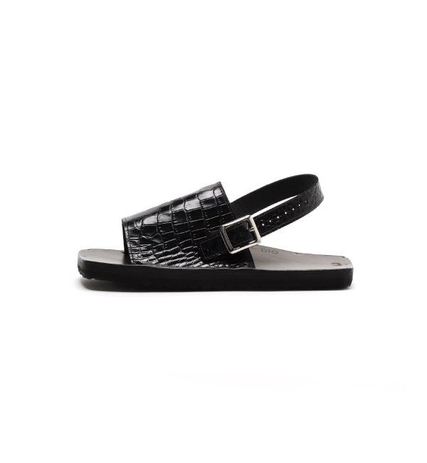 EDIFICE「【JUTTA NEUMANN / ユッタ ニューマン】別注 SAM w BS エンボスクロコ」|サンダル|