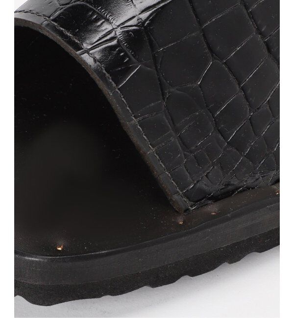 EDIFICE「【JUTTA NEUMANN / ユッタ ニューマン】別注 SAM w BS エンボスクロコ」|サンダル|