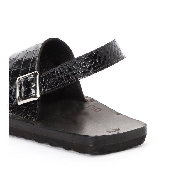 EDIFICE「【JUTTA NEUMANN / ユッタ ニューマン】別注 SAM w BS エンボスクロコ」|サンダル|