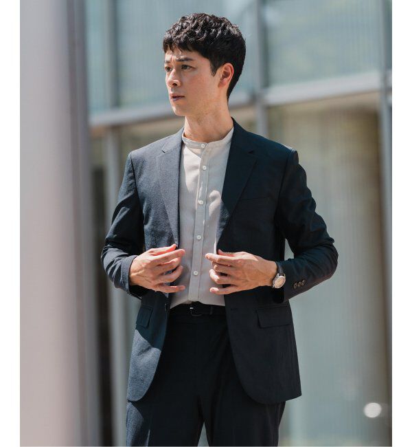 EDIFICE「"高通気＆吸水速乾" BREEZE COOL AKIHA 2B ジャケット【セットアップ着用可】」|テーラードジャケット|
