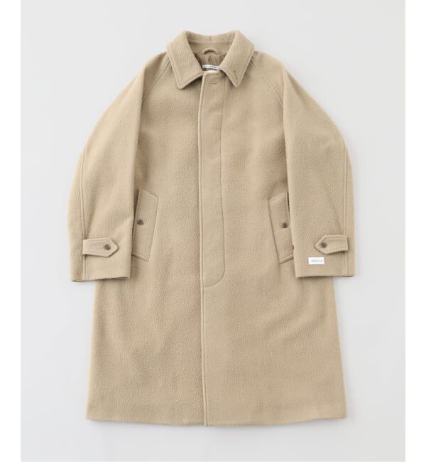 EDIFICE「COUTURE D&rsquo;ADAM (クチュール ド アダム) Bal Collar コート(Casentino)」|ステンカラーコート|ベージュ