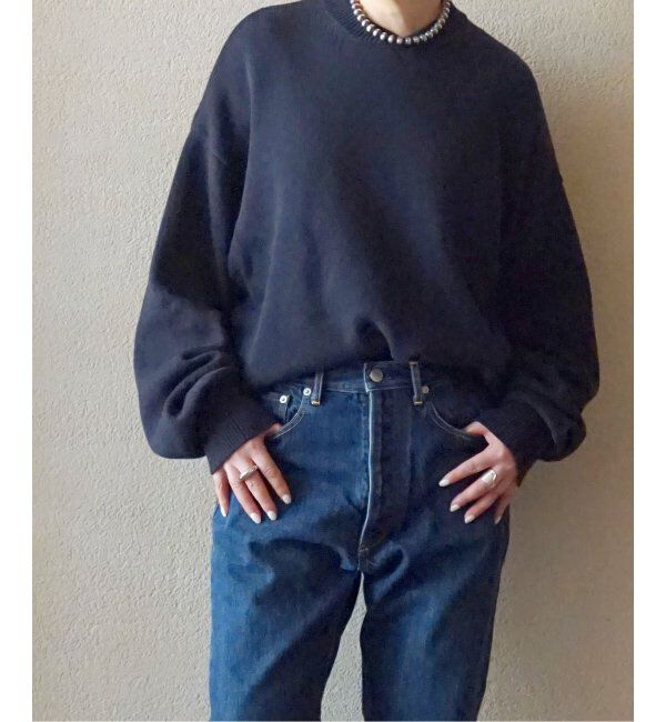 journal standard luxe「COTTONテンジククルーネックプルオーバー」|ニット・セーター|ブラック
