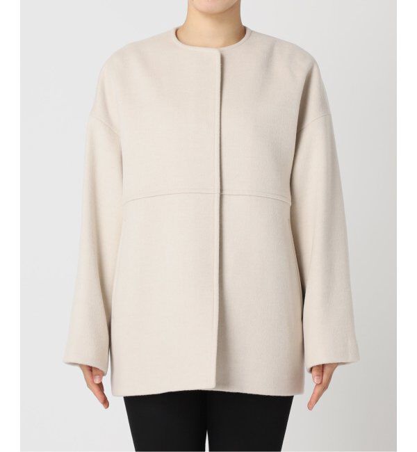 JOURNAL STANDARD「《追加3》スーパー140ビーバーノーカラーショートコート」|ノーカラーコート|