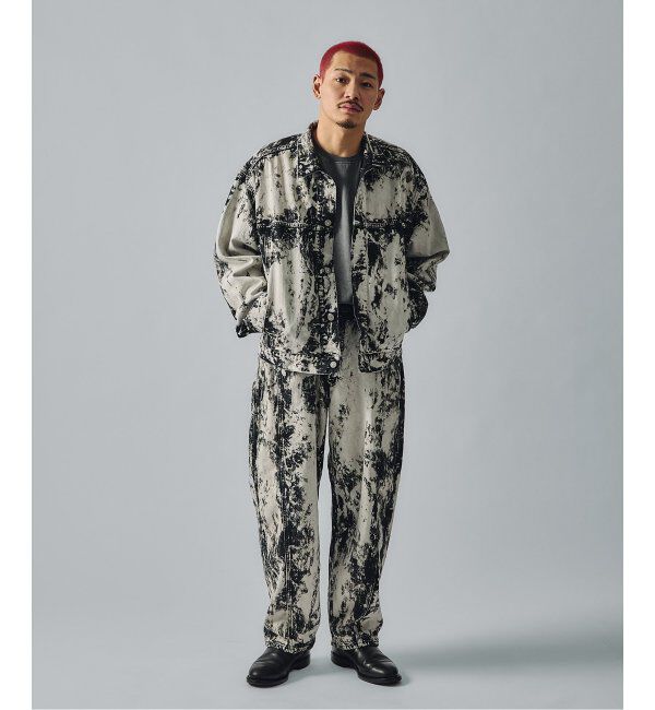 J.S.Homestead「J.S.Homestead / ハンドブリーチ デニムトラッカー」|デニムジャケット|