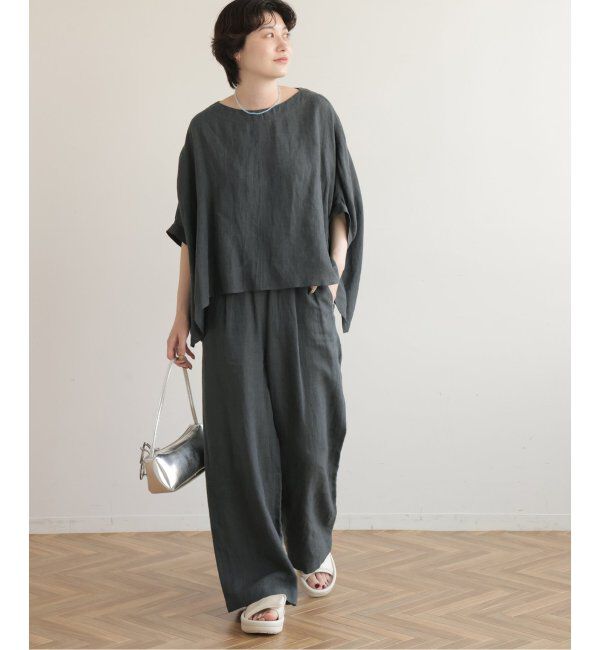 JOURNAL STANDARD relume「《追加》手洗い可 / No.14フレンチリネンポンチョプルオーバー」|シャツ・ブラウス|