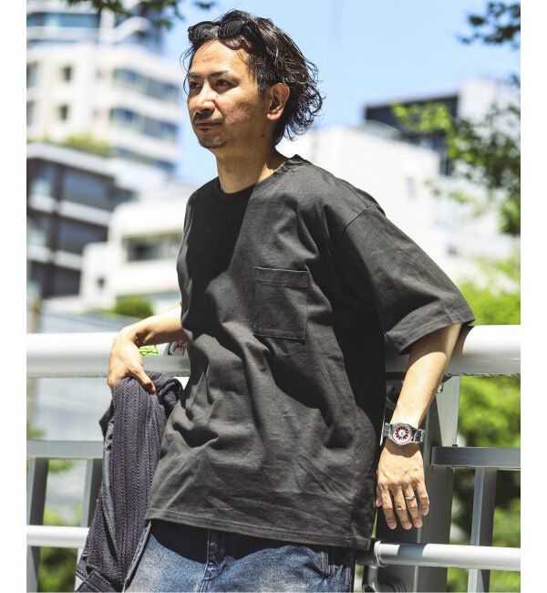 JOURNAL STANDARD relume「《追加》USA コットン 汗ジミ防止 Tシャツ」|Tシャツ・カットソー|ブラック A