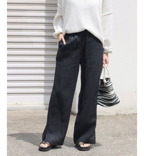 JOURNAL STANDARD relume「《追加2》麻スリットイージーパンツ」|その他|