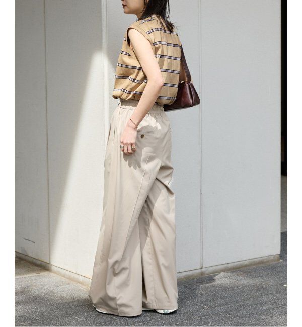 JOURNAL STANDARD「《追加3》汗ジミ防止天竺ボーダーノースリーブ」|Tシャツ・カットソー|