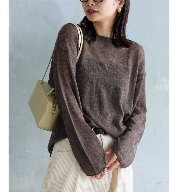 JOURNAL STANDARD「《追加》シアーアルパカMIXプルオーバー」|ニット・セーター|ブラウン